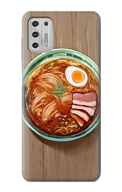 W3756 Ramen Noodles Hülle Schutzhülle Taschen und Leder Flip für Motorola Moto G Stylus (2021)