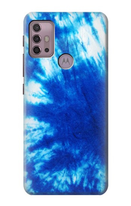 W1869 Tie Dye Blue Hülle Schutzhülle Taschen und Leder Flip für Motorola Moto G30, G20, G10