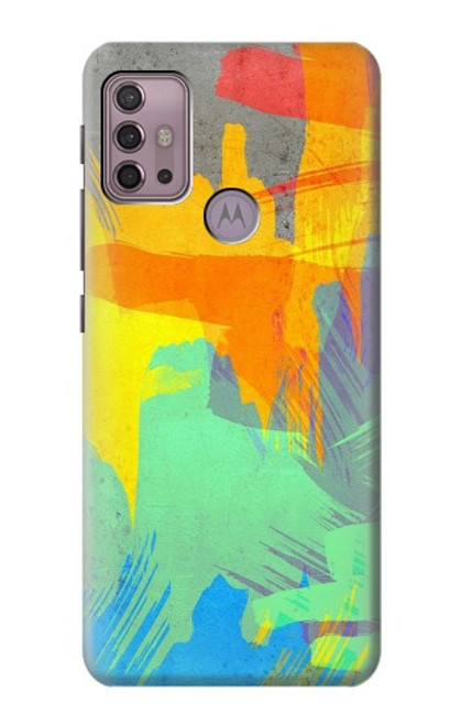 W3423 Brush Stroke Hülle Schutzhülle Taschen und Leder Flip für Motorola Moto G30, G20, G10