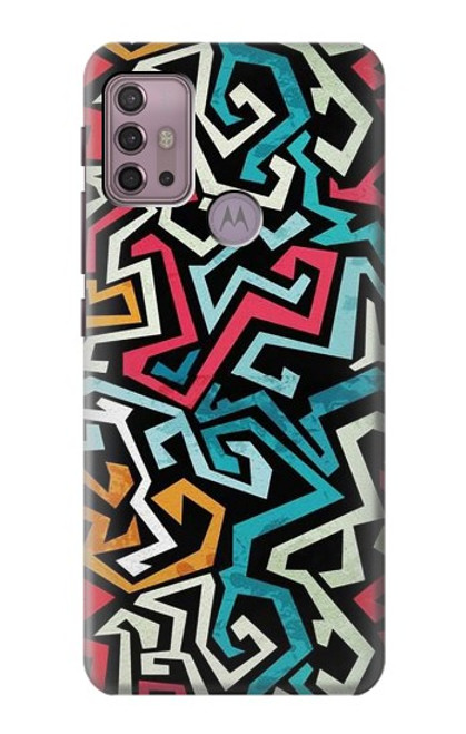 W3712 Pop Art Pattern Hülle Schutzhülle Taschen und Leder Flip für Motorola Moto G30, G20, G10