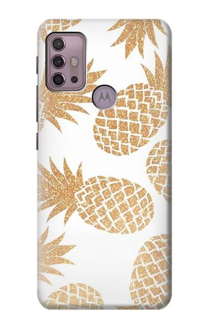 W3718 Seamless Pineapple Hülle Schutzhülle Taschen und Leder Flip für Motorola Moto G30, G20, G10