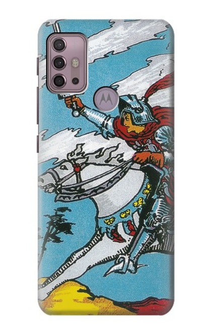 W3731 Tarot Card Knight of Swords Hülle Schutzhülle Taschen und Leder Flip für Motorola Moto G30, G20, G10
