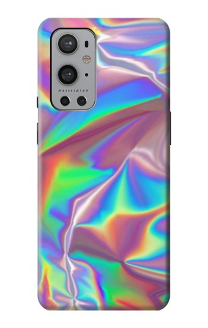W3597 Holographic Photo Printed Hülle Schutzhülle Taschen und Leder Flip für OnePlus 9 Pro