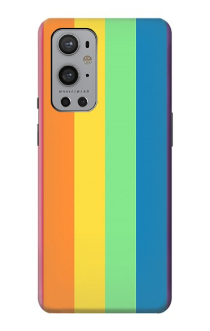 W3699 LGBT Pride Hülle Schutzhülle Taschen und Leder Flip für OnePlus 9 Pro