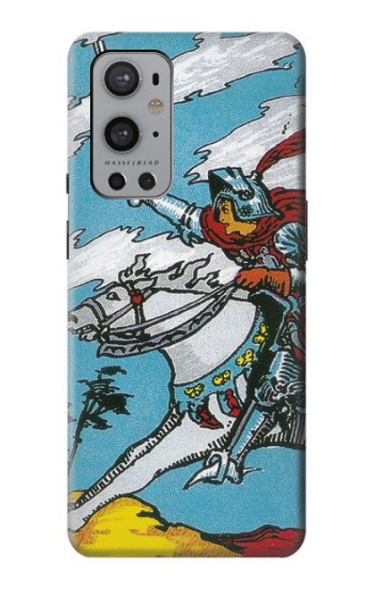 W3731 Tarot Card Knight of Swords Hülle Schutzhülle Taschen und Leder Flip für OnePlus 9 Pro