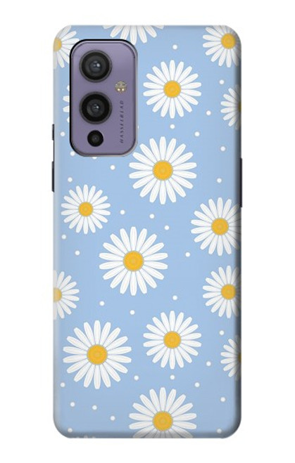 W3681 Daisy Flowers Pattern Hülle Schutzhülle Taschen und Leder Flip für OnePlus 9