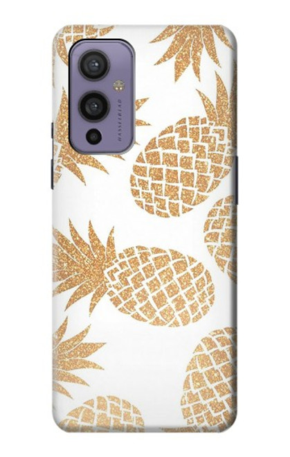 W3718 Seamless Pineapple Hülle Schutzhülle Taschen und Leder Flip für OnePlus 9