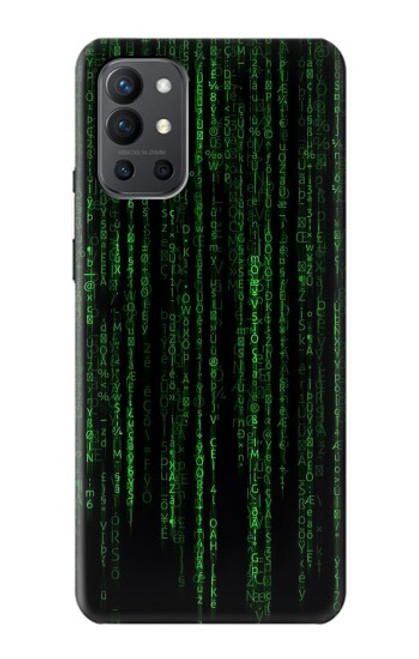 W3668 Binary Code Hülle Schutzhülle Taschen und Leder Flip für OnePlus 9R