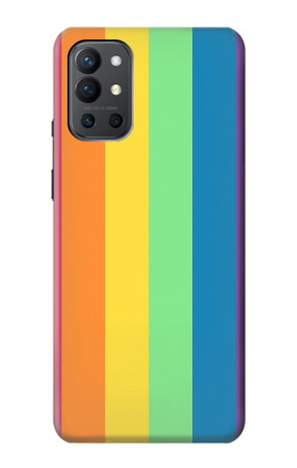 W3699 LGBT Pride Hülle Schutzhülle Taschen und Leder Flip für OnePlus 9R