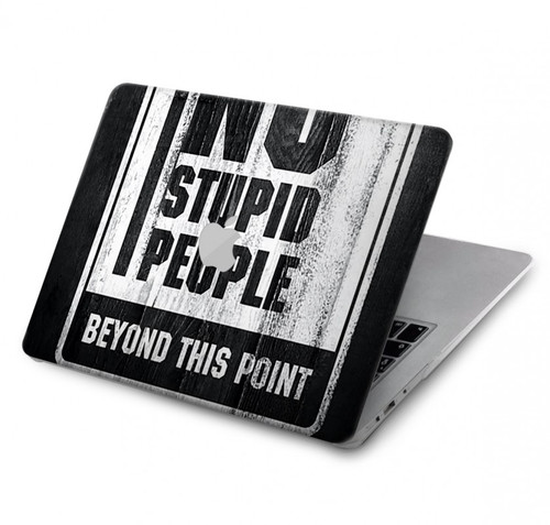 W3704 No Stupid People Hülle Schutzhülle Taschen für MacBook Pro 13″ - A1706, A1708, A1989, A2159, A2289, A2251, A2338