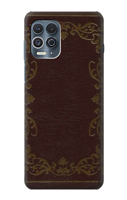 W3553 Vintage Book Cover Hülle Schutzhülle Taschen und Leder Flip für Motorola Edge S