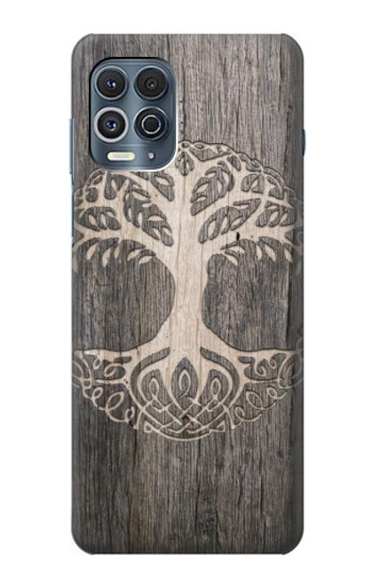 W3591 Viking Tree of Life Symbol Hülle Schutzhülle Taschen und Leder Flip für Motorola Edge S