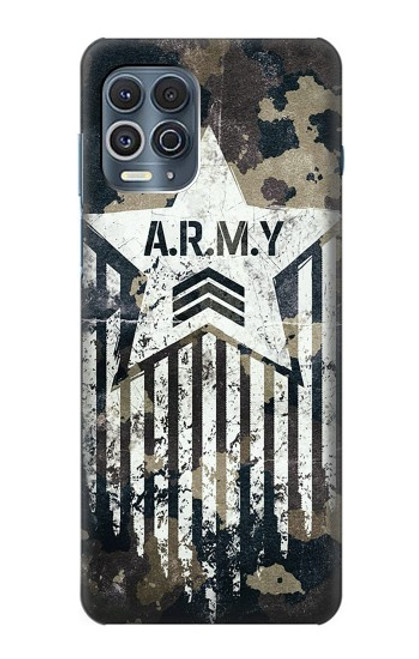 W3666 Army Camo Camouflage Hülle Schutzhülle Taschen und Leder Flip für Motorola Edge S