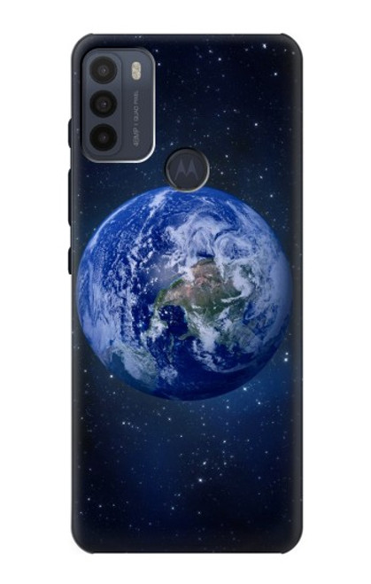 W3430 Blue Planet Hülle Schutzhülle Taschen und Leder Flip für Motorola Moto G50