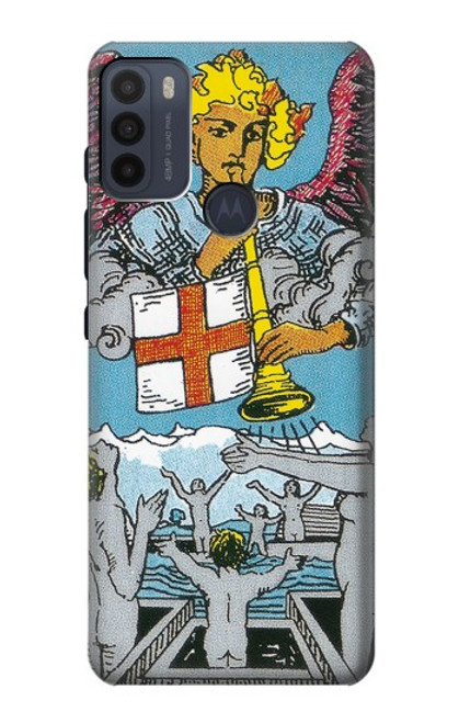 W3743 Tarot Card The Judgement Hülle Schutzhülle Taschen und Leder Flip für Motorola Moto G50