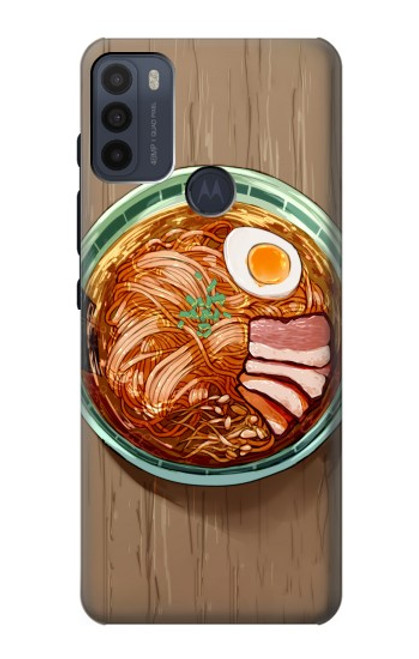 W3756 Ramen Noodles Hülle Schutzhülle Taschen und Leder Flip für Motorola Moto G50