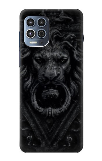 W3619 Dark Gothic Lion Hülle Schutzhülle Taschen und Leder Flip für Motorola Moto G100