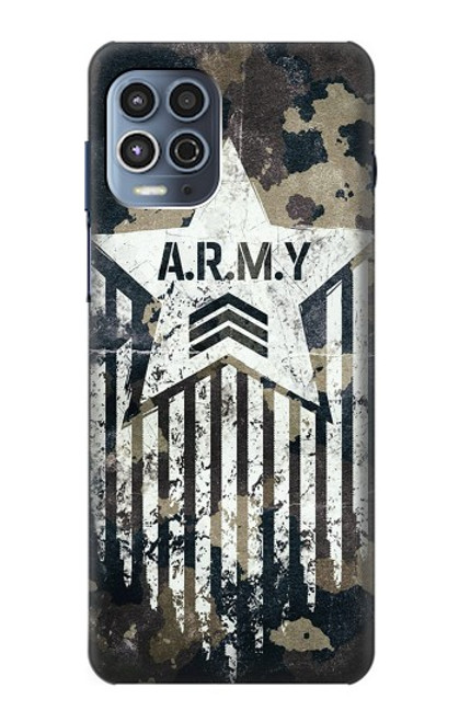 W3666 Army Camo Camouflage Hülle Schutzhülle Taschen und Leder Flip für Motorola Moto G100