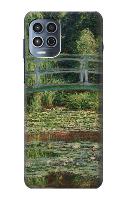 W3674 Claude Monet Footbridge and Water Lily Pool Hülle Schutzhülle Taschen und Leder Flip für Motorola Moto G100