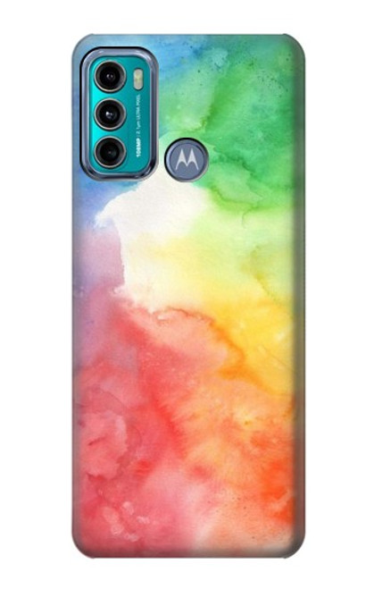 W2945 Colorful Watercolor Hülle Schutzhülle Taschen und Leder Flip für Motorola Moto G60, G40 Fusion