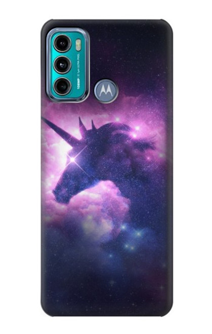 W3538 Unicorn Galaxy Hülle Schutzhülle Taschen und Leder Flip für Motorola Moto G60, G40 Fusion