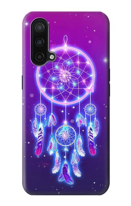 W3484 Cute Galaxy Dream Catcher Hülle Schutzhülle Taschen und Leder Flip für OnePlus Nord CE 5G