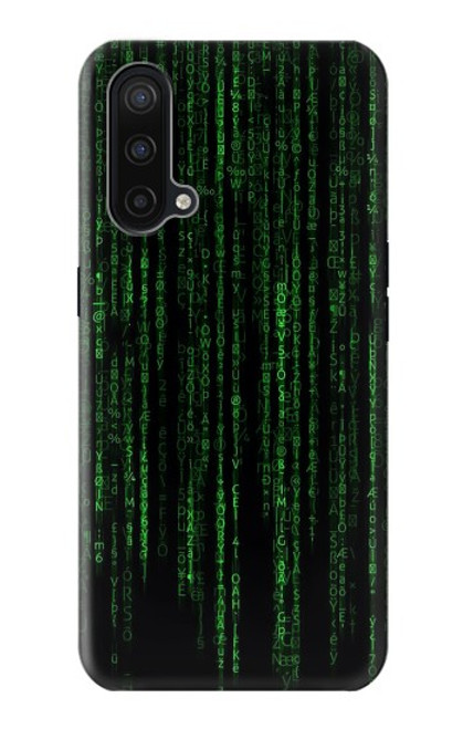 W3668 Binary Code Hülle Schutzhülle Taschen und Leder Flip für OnePlus Nord CE 5G
