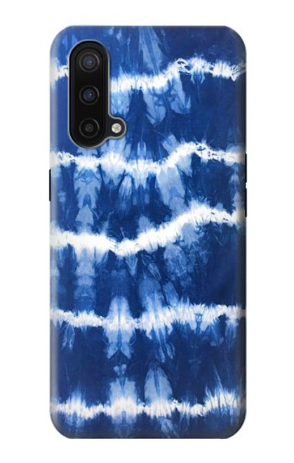 W3671 Blue Tie Dye Hülle Schutzhülle Taschen und Leder Flip für OnePlus Nord CE 5G