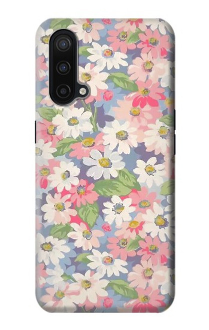 W3688 Floral Flower Art Pattern Hülle Schutzhülle Taschen und Leder Flip für OnePlus Nord CE 5G