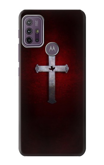 W3160 Christian Cross Hülle Schutzhülle Taschen und Leder Flip für Motorola Moto G10 Power