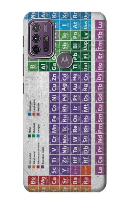 W3383 Periodic Table Hülle Schutzhülle Taschen und Leder Flip für Motorola Moto G10 Power