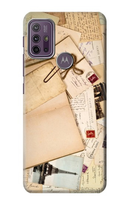 W3397 Postcards Memories Hülle Schutzhülle Taschen und Leder Flip für Motorola Moto G10 Power