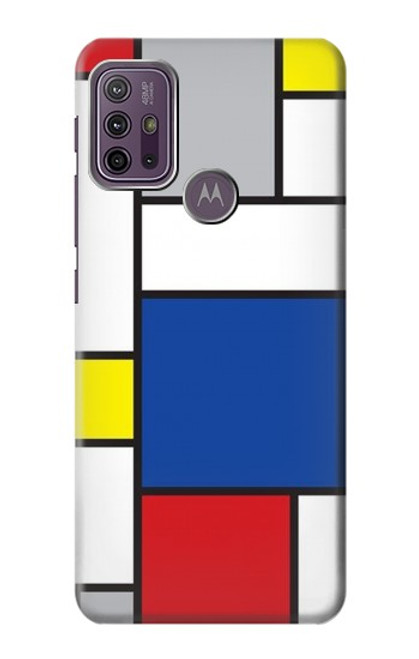 W3536 Modern Art Hülle Schutzhülle Taschen und Leder Flip für Motorola Moto G10 Power