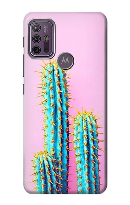 W3673 Cactus Hülle Schutzhülle Taschen und Leder Flip für Motorola Moto G10 Power