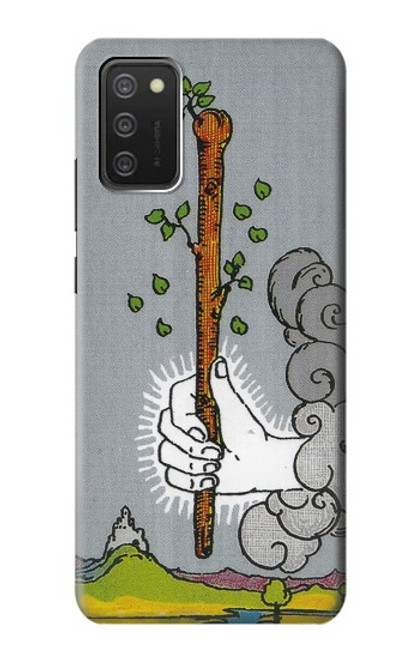 W3723 Tarot Card Age of Wands Hülle Schutzhülle Taschen und Leder Flip für Samsung Galaxy A03S