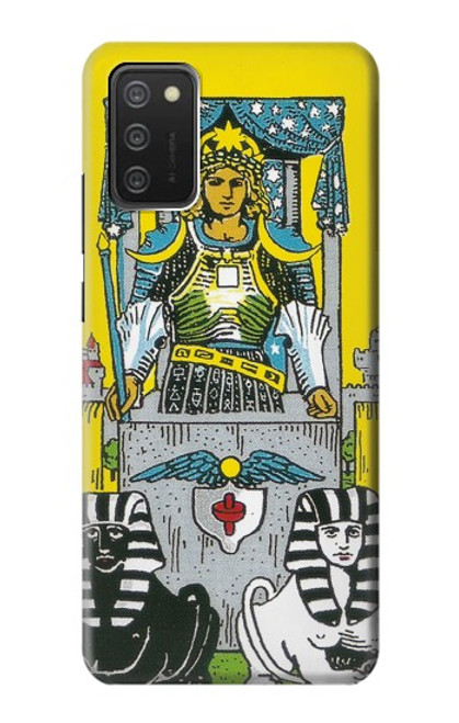 W3739 Tarot Card The Chariot Hülle Schutzhülle Taschen und Leder Flip für Samsung Galaxy A03S