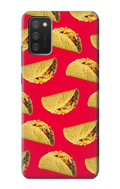 W3755 Mexican Taco Tacos Hülle Schutzhülle Taschen und Leder Flip für Samsung Galaxy A03S