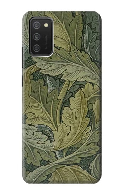 W3790 William Morris Acanthus Leaves Hülle Schutzhülle Taschen und Leder Flip für Samsung Galaxy A03S