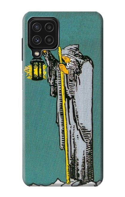 W3741 Tarot Card The Hermit Hülle Schutzhülle Taschen und Leder Flip für Samsung Galaxy A22 4G