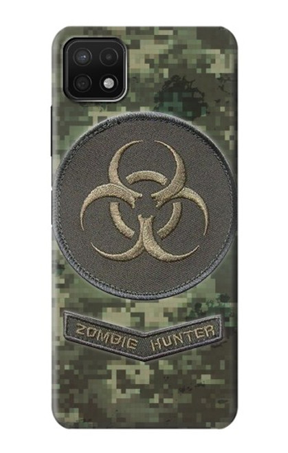 W3468 Biohazard Zombie Hunter Graphic Hülle Schutzhülle Taschen und Leder Flip für Samsung Galaxy A22 5G