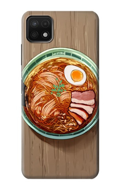 W3756 Ramen Noodles Hülle Schutzhülle Taschen und Leder Flip für Samsung Galaxy A22 5G