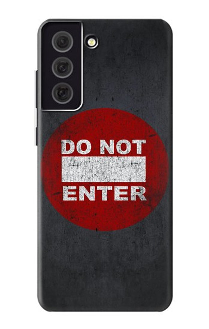 W3683 Do Not Enter Hülle Schutzhülle Taschen und Leder Flip für Samsung Galaxy S21 FE 5G