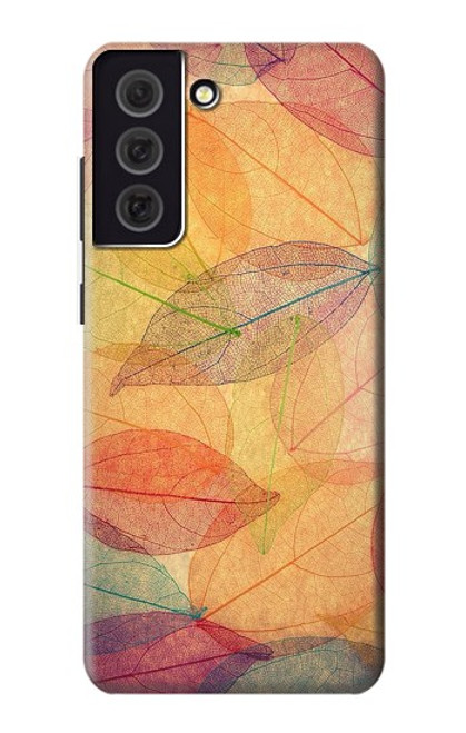 W3686 Fall Season Leaf Autumn Hülle Schutzhülle Taschen und Leder Flip für Samsung Galaxy S21 FE 5G