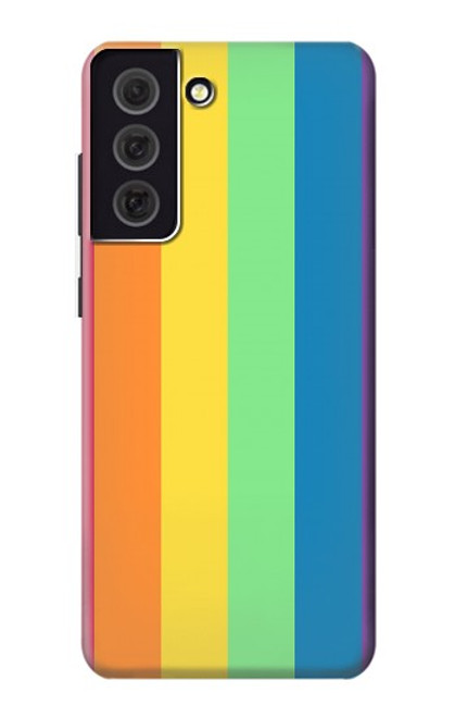 W3699 LGBT Pride Hülle Schutzhülle Taschen und Leder Flip für Samsung Galaxy S21 FE 5G