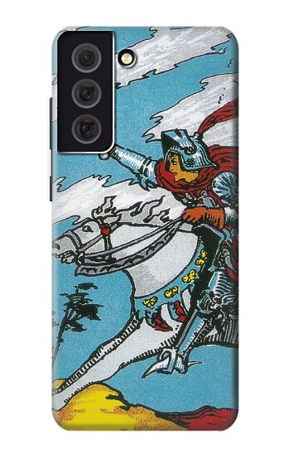 W3731 Tarot Card Knight of Swords Hülle Schutzhülle Taschen und Leder Flip für Samsung Galaxy S21 FE 5G