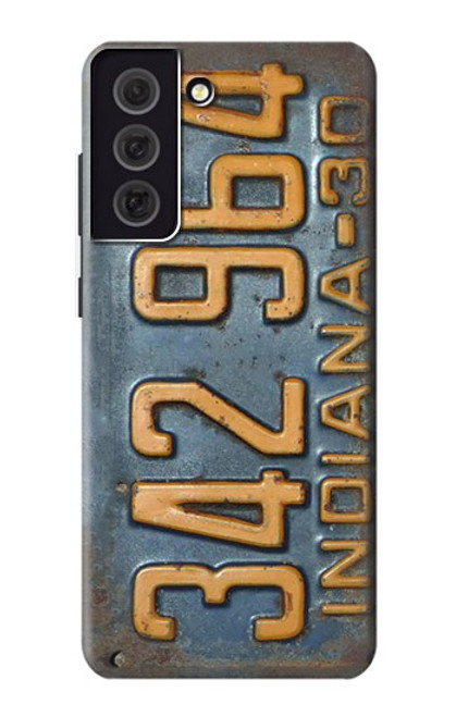 W3750 Vintage Vehicle Registration Plate Hülle Schutzhülle Taschen und Leder Flip für Samsung Galaxy S21 FE 5G