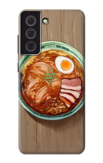 W3756 Ramen Noodles Hülle Schutzhülle Taschen und Leder Flip für Samsung Galaxy S21 FE 5G