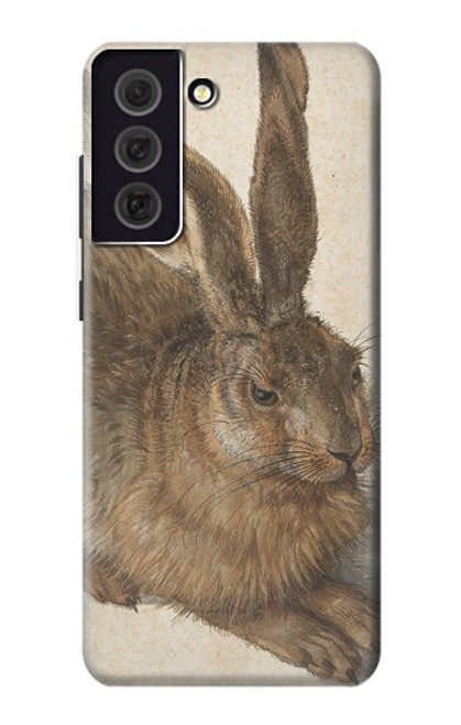 W3781 Albrecht Durer Young Hare Hülle Schutzhülle Taschen und Leder Flip für Samsung Galaxy S21 FE 5G