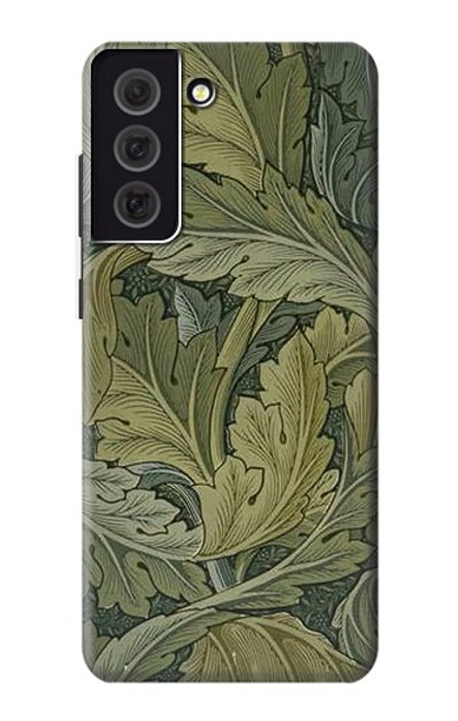 W3790 William Morris Acanthus Leaves Hülle Schutzhülle Taschen und Leder Flip für Samsung Galaxy S21 FE 5G