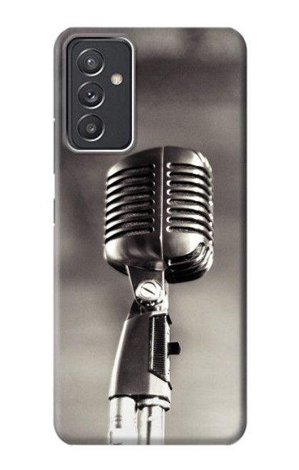 W3495 Vintage Microphone Hülle Schutzhülle Taschen und Leder Flip für Samsung Galaxy Quantum 2